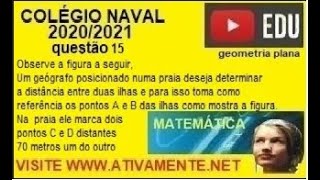 colégio naval   2020/2021  questão 15   (prova  amarela)