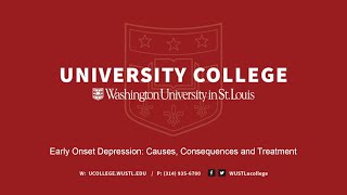 Early Onset Depression: Causes, Consequences and Treatment - MLA Lecture Series