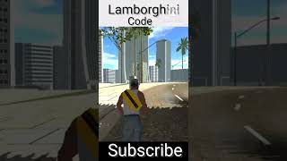 Lamborghini code in indian bike driving 3d