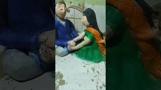 raksha bandhan murti making bhai behen#shots #viral #rakhi