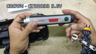 في الورشة: مراجعة مفك الشحن كراون (CROWN - CT22033 3.6V)