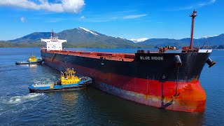 Prince Rupert Ship Spotting, The Blue Ridge and SAAM tug boats - DJI Mini 2