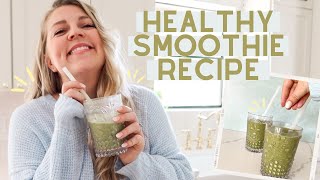 HEALTHY RECIPE | Mint Chocolate Chip Smoothie | Paleo, Low Carb, Fab 4