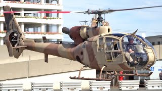 Aerospatiale SA341 Gazelle N341GW landing at HAI Heli-Expo 2024 Anaheim Ex-French Army