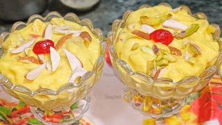 Creamy Mango Fruits Custard Recipe|. Fruit Custard Recipe Without Custard Powder