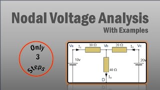 Nodal Voltage Analysis With Solved Examples | Electrical Circuit Analysis