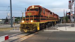 History Now! RARE GEXR chase on Waterloo Spur to Elmira in Daylight + FREIGHT on LIGHT RAIL TRACKS!