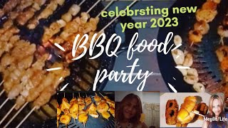 BBQ food party celebrating new year, Indonesian Lifestyle