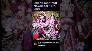 Iskcon montreal November 16th, 2024