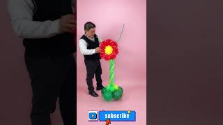 #Short Make three flowers out of balloons | Creative Balloon Twist