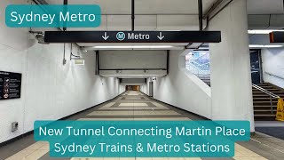 Sydney Metro Vlog 54: New Tunnel Connecting Martin Place Sydney Trains and Metro Stations