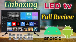 Huidi LED tv Unboxing and Review. hd32d1m18. Best Budget Smart TV under 7,999. Best Android Tv.