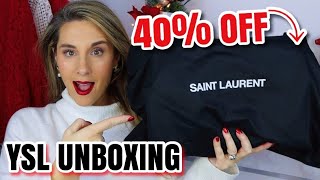 I GOT A YSL BAG FOR 40% OFF!!! YSL HANDBAG UNBOXING