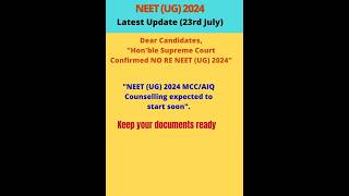 Hon'ble Supreme Court Confirmed NO RE NEET (UG) 2024#No Bonus marks for Physics Question