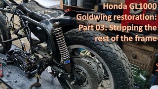 Honda GL1000 Goldwing restoration part 03