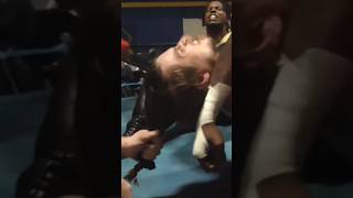 #BaddCompany cut off #CasenCaine ‘s ponytail at @FoothillsWrestlingAlliance!