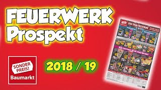 Das ERSTE FEUERWERK PROSPEKT 2018 / 2019 | Sonderpreis Baumarkt | #ProfessorPyro