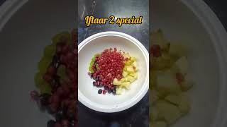 Iftaar 2 special video 🥳fruit🍎🍓Custard🍮 onion bajji🤪 mango smoothie😋#shots #viral