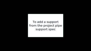 49 To add a support from the project pipe supports - AutoCAD