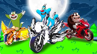 Roblox Oggy Unlocked His New Moon Bike In Cycle Obby With Jack