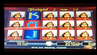 Dragon's Treasure II in der Spielbank.  2000 Euro, 4 Köpfe.