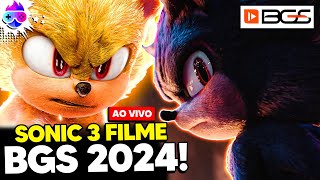 SONIC 3 O FILME ESTARÁ NA BGS 2024! 🔴 Arrecadação BGS 2024