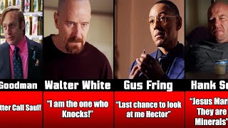 Comparison: Most Famous lines from Breaking Bad Characters