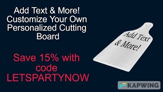 Add Text & More! Customize Your Own Personalized Cutting Board #Justinsestore