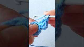 Easy Crochet: How to Crochet Popcorn stitch for beginners. #Shorts