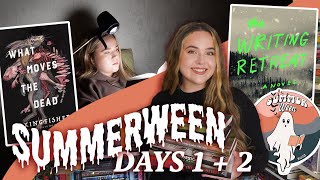 reading the spookiest books on my tbr! 👻 summerween reading vlog days 1 + 2