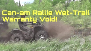 Wet-Trail Can-am Hammer Down!  Worry Driveline Later! Cyclops Gear Cam!