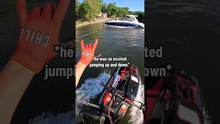 Anything for the kids #jetski #backflip #sendit #2stroke #wholesome #extremesports #boating #lake