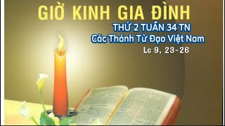 THỨ 2 TUẦN 34 TN 25/11/2024