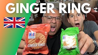 Americans Try Ginger Rings | 🇬🇧British Biscuit | Snack Review