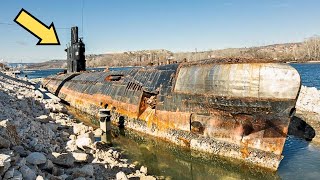 Workers Stunned by Finding Submarine In Dried Up River!