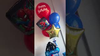 Человек Паук воздушные шары и красивое оформление - Spider-Man balloon decoration #человекпаукшары