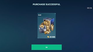 I purchased 20000 Gold for 6.49$ good offers War Robots