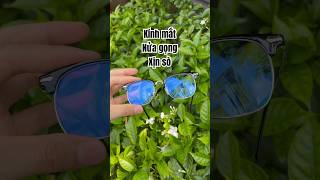 Kính nửa gọng chạm khắc tinh xảo chống ánh sáng xanh và tia UV xịn sò #detino #sunglasses #kinhmat