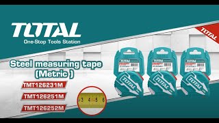 TOTAL Steel Measuring Tape Series （Metric）TMT126231M TMT126251M TMT126252M