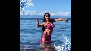 beautiful girl | belly dance on beach | awesome