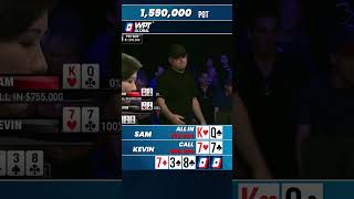 Will Sam's Poker Fate Change with a River Card? #shorts