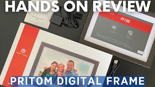 Review of Pritom PF100 Wifi-Enabled Digital Photo & Video Frame Touchscreen enabled