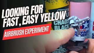 Trying To Find The FASTEST Yellow Armor Recipe | Yellow Armor Minipainting Painting Experiment