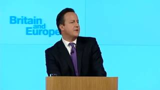 David Cameron  three 'major challenges' for EU