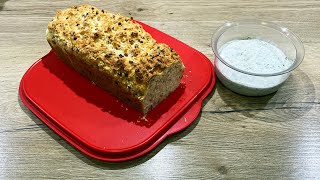 Käse - Schinken - Brot und selbstgemachter Kräuterquark | Partybrot | schnell gemacht