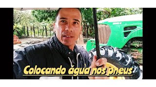 COMO COLOCAR ÁGUA NOS PNEUS DIANTEIRO DO TRATOR