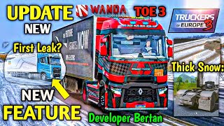 🚚Update! on New Things Made by Developer Bertan for Truckers Of Europe 3 Toe3 🏕 | Truck Gameplay