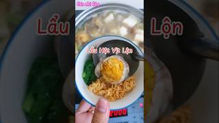 Lẩu Hột Vịt Lộn - Cơm chiều đơn giản 69. #gocnhociro #shorts #cooking