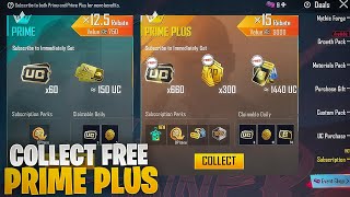 Collect Free Prime Plus | 660 Free Prime Plus And Premium Crate and Vouchers |Pubgm\Bgmi (Giveaway)