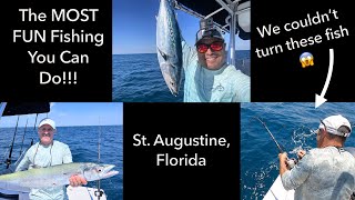 Catching BIG FISH & Getting Owned by BIGGER FISH in St. Augustine, FL (KING MACKEREL + BONITA + ARS)